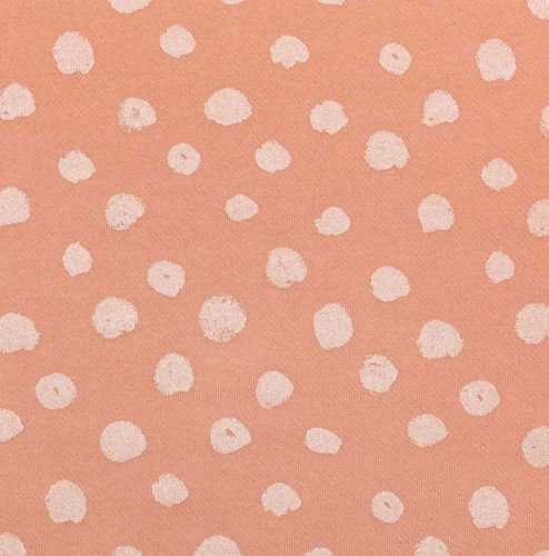 Sweat - Punkte - rosa metallic - Crafted Nature - Rico Design